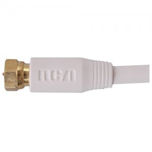 RCA 25 Foot Digital RG6 Coaxial Cable In White Color VH625WHR