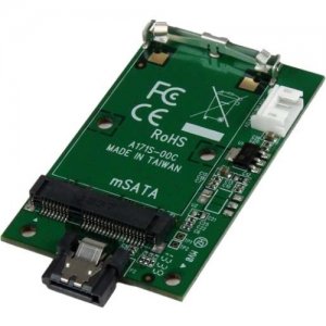 StarTech.com SATA to mSATA SSD Adapter - Port Mounted SATA to Mini SATA Converter Card SAT32MSATM