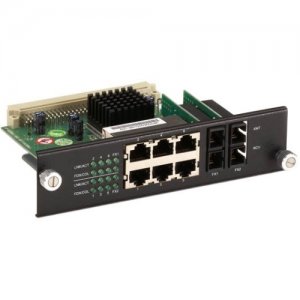 Black Box Modular Express Ethernet Switch, 6-Port Copper RJ-45, 2-Port Multimode Fiber SC LB9218A