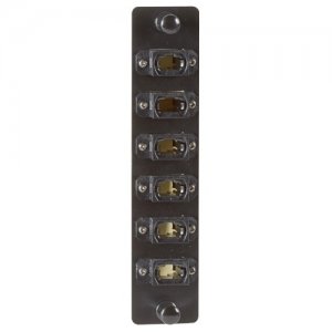 Black Box High-Density Adapter Panel, (6) MTP-style MPO Connectors, Black JPM470
