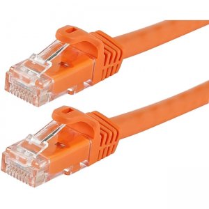 Monoprice FLEXboot Series Cat5e 24AWG UTP Ethernet Network Patch Cable, 7ft Orange 11385