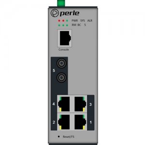 Perle IDS-205F - Managed Industrial Ethernet Switch with Fiber 07012120 IDS-205F-TSD80