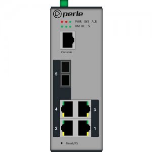 Perle IDS-205G - Managed Industrial Ethernet Switch with Fiber 07012710 IDS-205G-CSD120