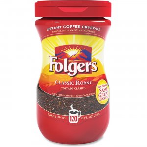 Folgers Classic Roast Instant Coffee Crystals 20629 FOL20629
