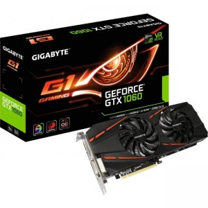 Gigabyte NVIDIA GeForce GTX 1060 G1 Gaming 6G (rev. 2.0) Graphic Card GV-N1060G1GAM-6GD R2 GV-N1060G1 GAMING