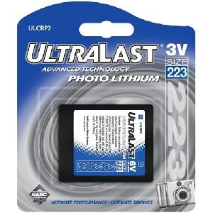 UltraLast Green CRP2 (223) Lithium Photo Camera Battery UL-CRP2 ULCRP2