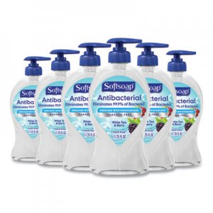 Softsoap Antibacterial Hand Soap, White Tea & Berry Fusion, 11 1/4 oz Pump Bottle, 6/Ctn CPC44573 US03574A