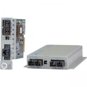 Omnitron Systems 100BASE-FX Single-Mode to Multimode Managed Fiber Converter 8622-61