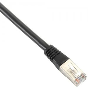 Black Box Cat5e 350-MHz, Shielded, Solid Backbone Cable (FTP), PVC, Black, 30-ft. (9.1-m) EVNSL0508MS-0030
