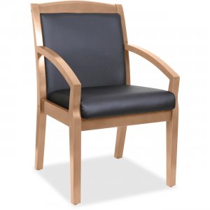 Lorell Sloping Arms Wood Guest Chair 20025 LLR20025