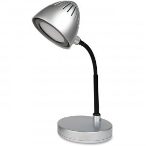 Lorell Silver Shade LED Desk Lamp 99777 LLR99777