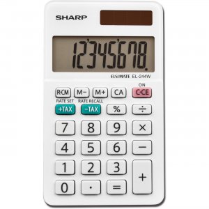 Sharp Calculators Sharp 8-Digit Pocket Calculator EL244WB SHREL244WB