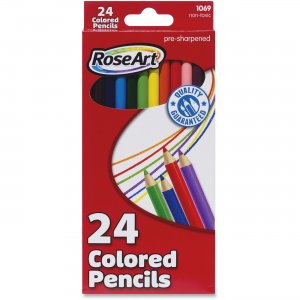 RoseArt Pre-sharpened 24 Colored Pencils DFB56 RAIDFB56