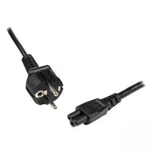 StarTech.com 1m 3 Prong Laptop Power Cord - Schuko CEE7 to C5 Clover Leaf Power Cable Lead PXTNB3SEU1M