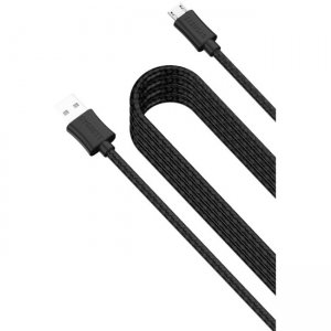 Cygnett USB to Micro USB Braided Cable - Black CY2030PCMIC
