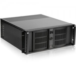 iStarUSA 4U Compact Stylish Rackmount Chassis with 500W Redundant Power Supply D-406-50R8PD8