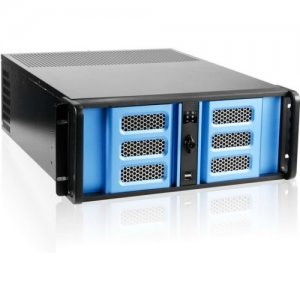 iStarUSA 4U Compact Stylish Rackmount Chassis with 500W Redundant Power Supply D-406SE-50R8PD8