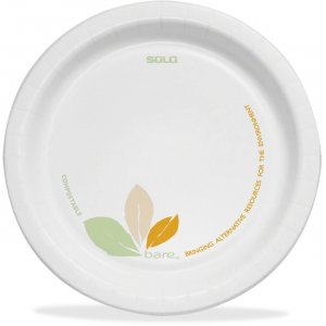 Solo Cup 8-1/2" Paper Dinnerware Plates OFMP9J7234CT SCCOFMP9J7234CT