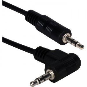 QVS 6ft 1/4 Male to Right-Angle Male Audio Cable TSRA-10
