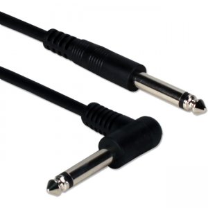 QVS 6ft 1/4 Male to Right-Angle Male Audio Cable TSRA-06