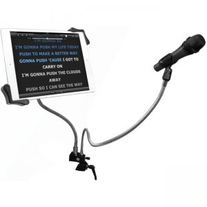 CTA Digital Microphone Clip, Tablet Holder Gooseneck Clamp Stand 7-13" Tablets PAD-MTG