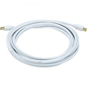 Monoprice 15ft 32AWG Mini DisplayPort Cable - White 5993