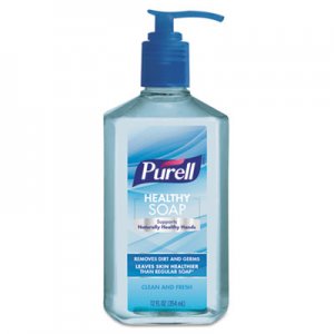 PURELL Healthy Soap, Clean and Fresh Scent, 12 oz Pump Bottle, 6/Pack, 4 Pack/Carton GOJ970104EC 9701-04-EC6PK