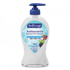Softsoap Antibacterial Hand Soap, White Tea & Berry Fusion, 11 1/4 oz Pump Bottle CPC44573EA US03574A