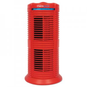 Therapure HEPA-Type Air Purifier, 70 sq ft Room Capacity, Three Speeds, Red ION90TP220TRD1W 90TP220TRD1W