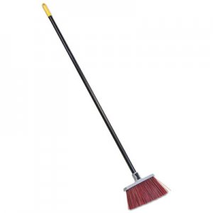 Quickie Bulldozer Landscaper's Upright Broom, 48" Handle, 4" Bristles, Red/Gray QCK7573 757-3