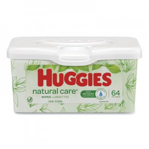 Huggies Natural Care Baby Wipes, Unscented, White, 64/Tub, 4 Tub/Carton KCC39301 39301