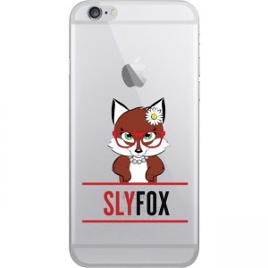 OTM iPhone 7/6/6s Plus Hybrid Clear Phone Case, Sly Fox Red OP-IP7PACG-Z033A