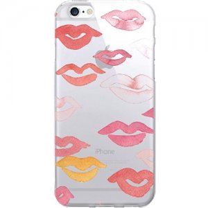 OTM Prints Clear Phone Case, All Over Lips - iPhone 7/7S OP-IP7V1CG-A-32