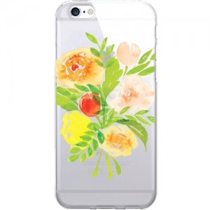 OTM Prints Clear Phone Case, Bouquet Yellow - iPhone 7/7S OP-IP7V1CG-A-37
