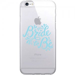 OTM Prints Clear Phone Case, Bride to Be Blue - iPhone 7/7S OP-IP7V1CG-A02-15