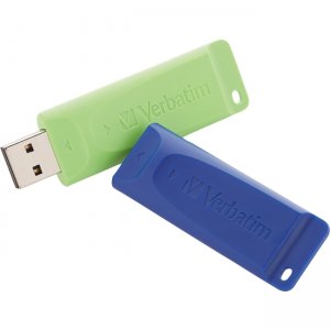 Verbatim 16GB Store 'n' Go USB Flash Drive - 2pk - Blue, Green 98713