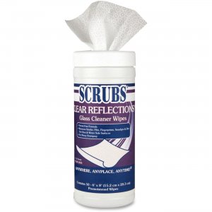 SCRUBS Clear Reflections Glass Cleaner Wipes 98556CT ITW98556CT