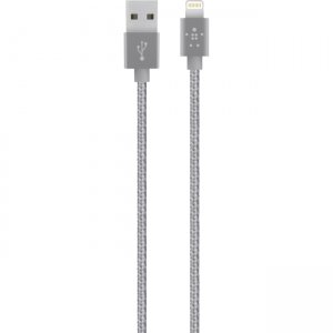 Belkin Metallic Lightning to USB Cable F8J144BT04-GRY