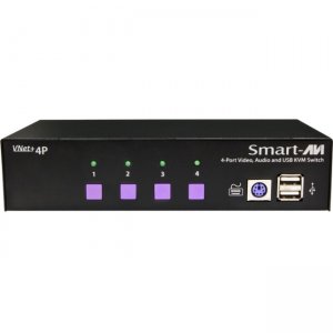 SmartAVI VNET+4P, 4X1 WUXGA, USB, Audio Switch VNET+4PS
