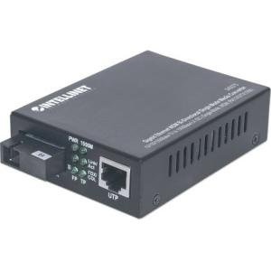 Intellinet Gigabit Ethernet WDM Bi-Directional Single Mode Media Converter 545075