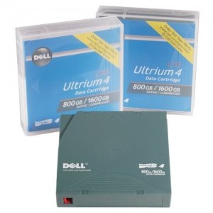 Dell - Certified Pre-Owned Tape Media for LTO4-120 Tape Drive, 800GB/1.6TB, 1 Pack Customer Kit HU522
