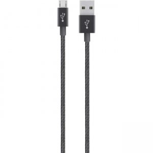 Belkin MIXIT↑ Metallic Micro-USB to USB Cable F2CU021BT04-BLK