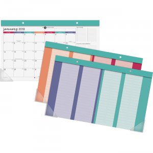 At-A-Glance Harmony Colorful Desk Calendar Pad D6099705 AAGD6099705