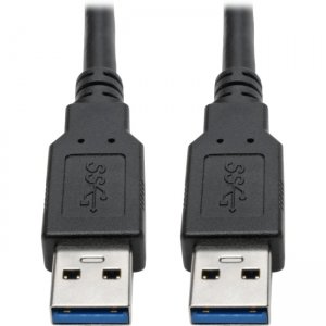 Tripp Lite USB 3.0 SuperSpeed A/A Cable (M/M), Black, 3 ft U325-003