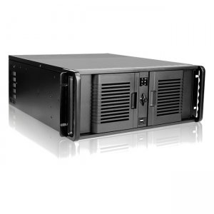 iStarUSA 4U Compact Stylish Rackmount Chassis with 800W Redundant Power Supply D-407P-80R3N