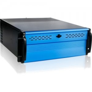 iStarUSA 4U Compact Stylish Rackmount Chassis with 500W Redundant Power Supply D2-407-BL-50R8P8