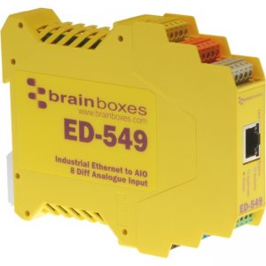 Brainboxes Ethernet to Analogue I/O X20 Multipack ED-549-X20M ED-549