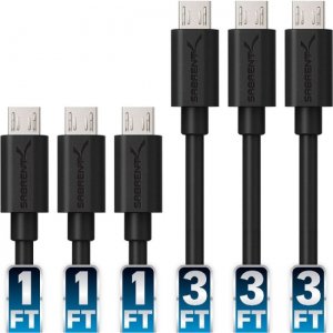 Sabrent Sync/Charge Micro-USB/USB Data Transfer Cable CB-U631-PK50 CB-U631