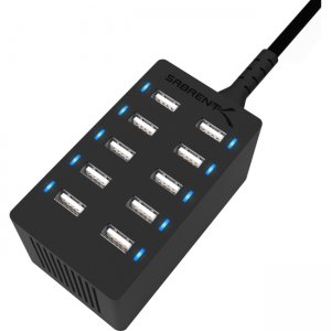 Sabrent 60 Watt (12 Amp) 10-Port Desktop USB Rapid Charger AX-TPCS-PK40 AX-TPCS