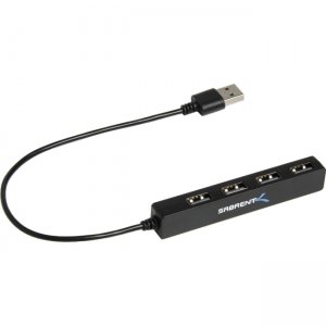 Sabrent 4 Port Portable USB 2.0 Hub (9.5" Cable) HB-MCRM-PK100 HB-MCRM